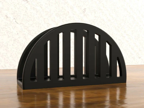 Servilletero minimalista con puerta Modelo de impresión 3D