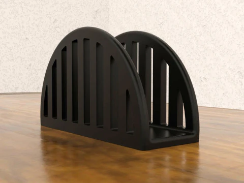 Minimalist Gate Napkin Holder 3D Print Model