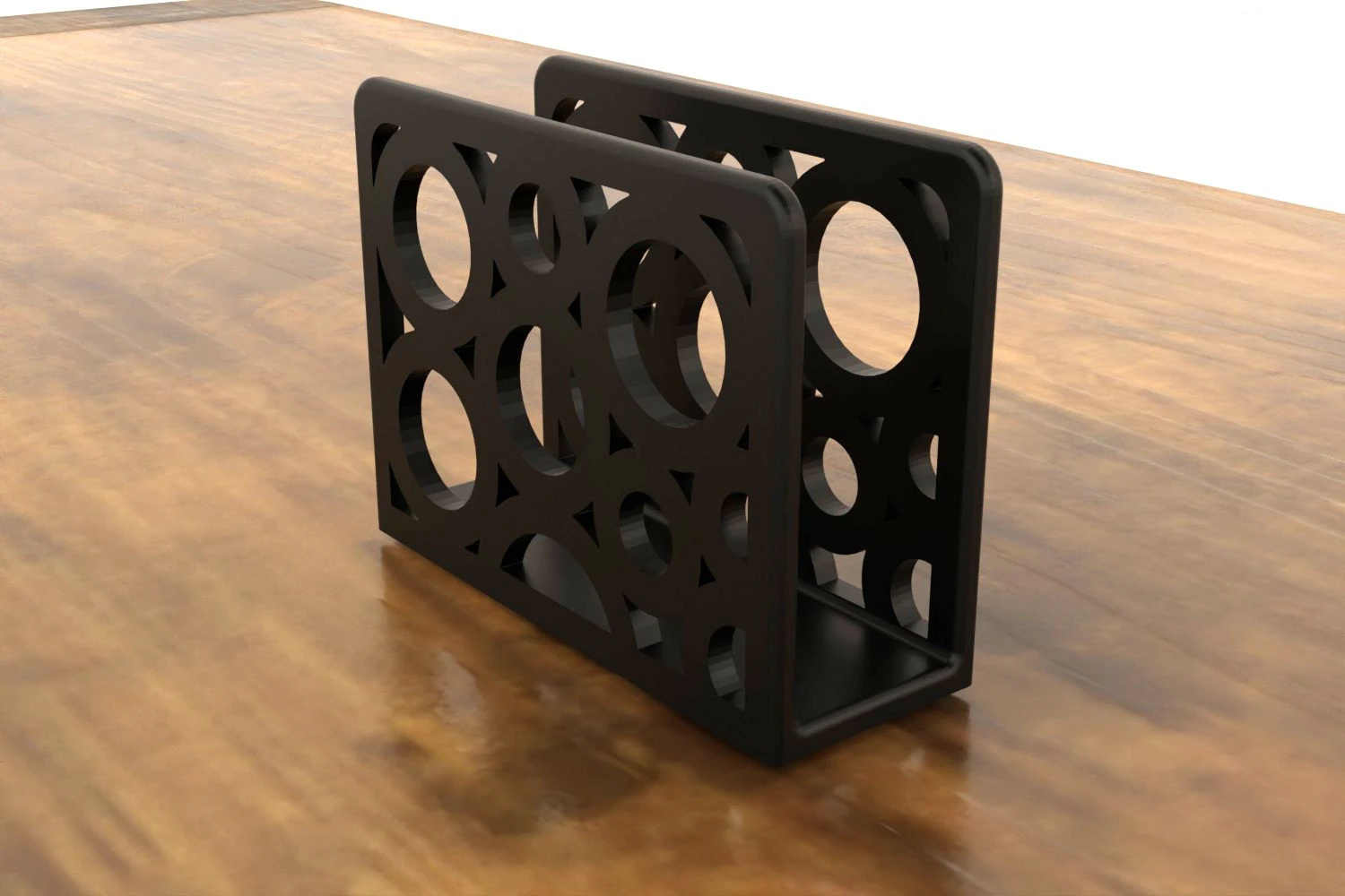 Modern Circles Napkin Stand 3D Print Model .c4d .max .obj .3ds .fbx .stl .blend