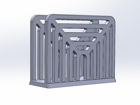 Urban Lines Napkin Dispenser 3D 打印模型