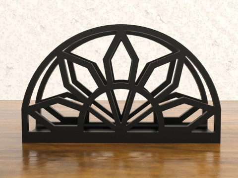 Sunburst Napkin Holder 3D-printmodel