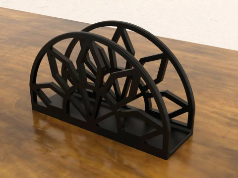 Sunburst Napkin Holder 3D Print Model