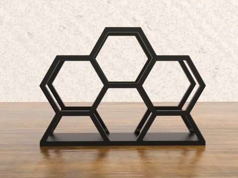 Honeycomb Napkin Holder 3D-printmodel