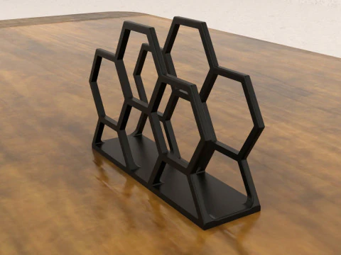 Honeycomb Napkin Holder 3D Print Model