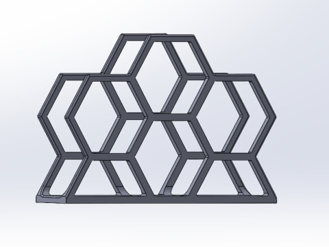 Honeycomb Napkin Holder 3D Baskı Modeli