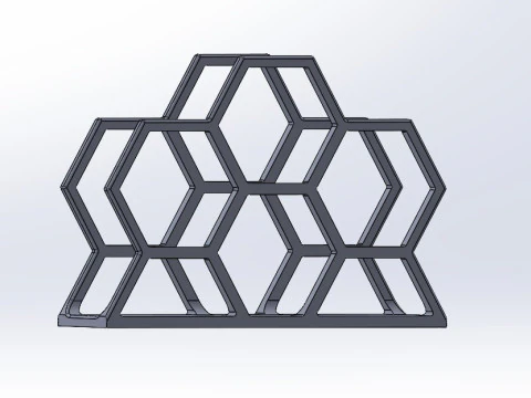Honeycomb Napkin Holder 3D Print Model
