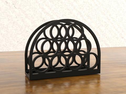 Circle Flow Napkin Stand 3D-printmodel