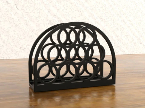 Servilletero Circle Flow Modelo de impresión 3D