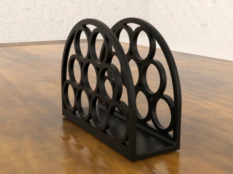 Circle Flow Napkin Stand 3D Print Model