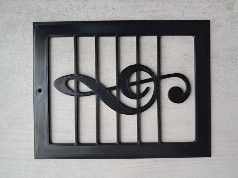 Musical Staff Decor 3D Print Model