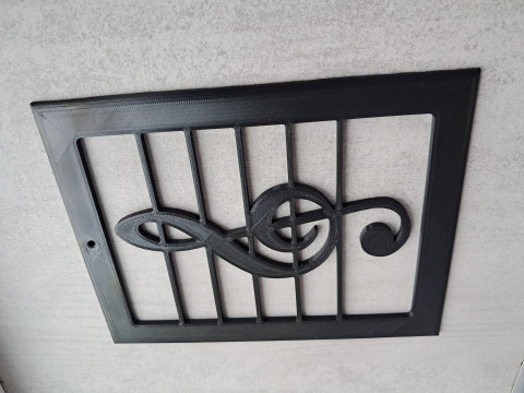 Musical Staff Decor 3D printmodel