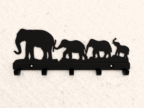 Elephant Trail 3D 프린트 모델