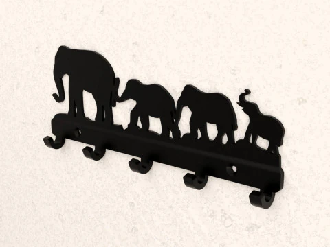 Elephant Trail 3D Print Model