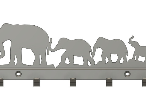 Elephant Trail 3D प्रिंट मॉडल
