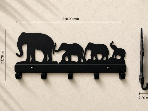 Elephant Trail 3D Print Model