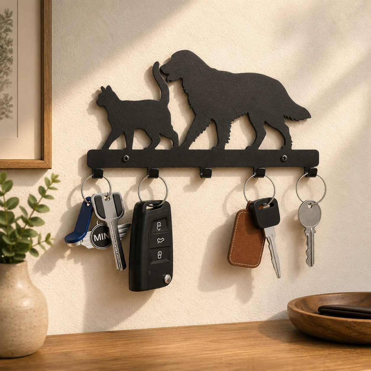 Companions Wall Key Holder 3D Print Model .c4d .max .obj .3ds .fbx .stl .blend 