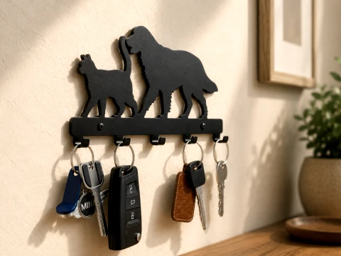 Companions Wall Key Holder 3D Print Model