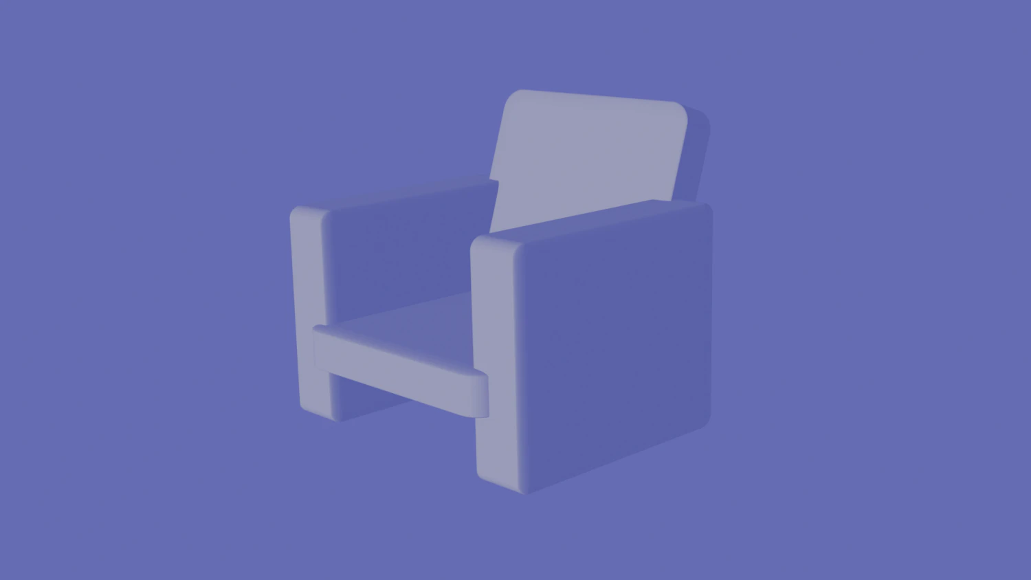 Armchair 3D Model .c4d .max .obj .3ds .fbx .stl .blend 