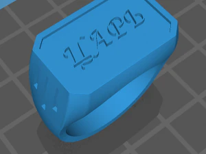 Pierścień Kr&oacute;la RUSstl Model do druku 3D