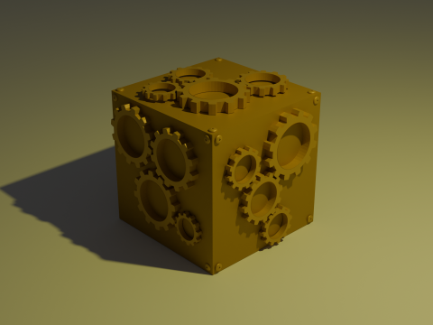 Gear cube 3D Model