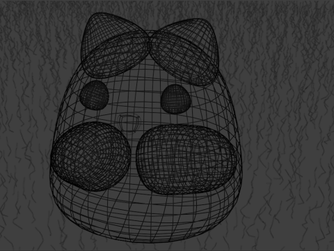 Bongo cat 3D मॉडल