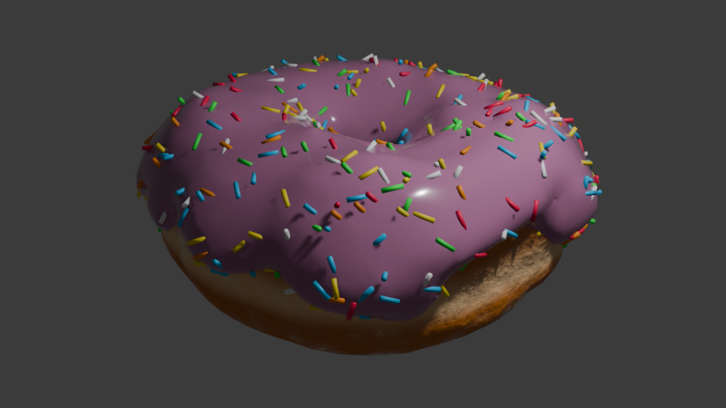 Glazed donut Modello 3D .c4d .max .obj .3ds .fbx .stl .blend 