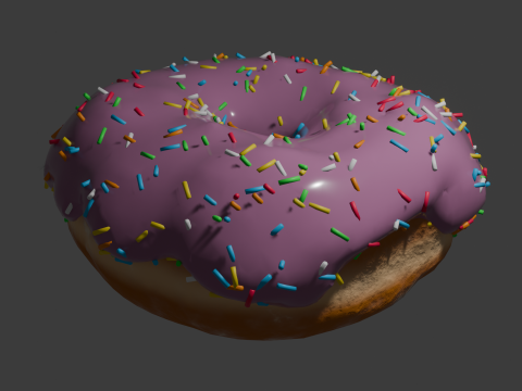 Glazed donut 3D Модель