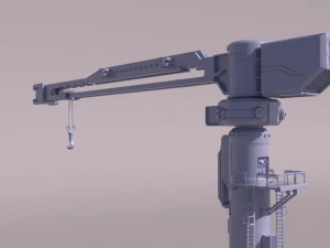 Sci-fi Crane for 3Dprint 3D Print Model
