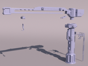 Sci-fi Crane for 3Dprint Model do druku 3D