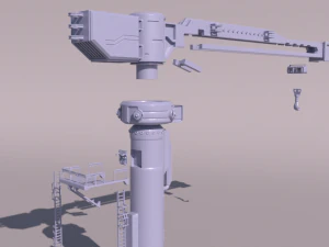 Sci-fi Crane for 3Dprint 3D Print Model