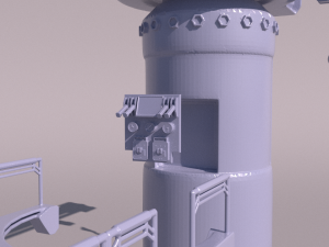 Sci-fi Crane for 3Dprint Model do druku 3D