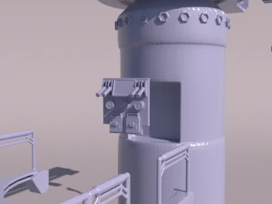 Sci-fi Crane for 3Dprint 3D Print Model