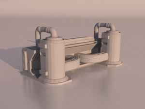 Sci-fi Factory for 3Dprint Modelo de impresión 3D