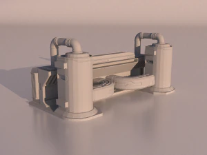 Sci-fi Factory for 3Dprint 3D Print Model