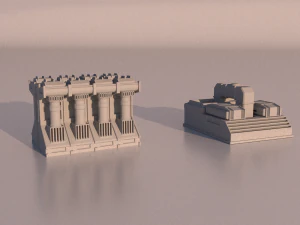 Sci-fi Factory for 3Dprint 3D Print Model