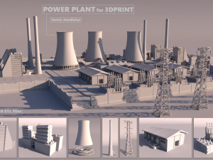Power Plant for 3Dprint 3D Print Model