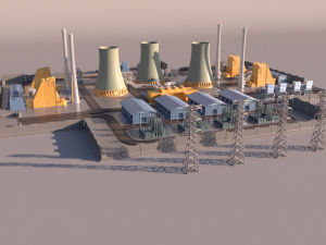 Power Plant for 3Dprint 3D Print Model