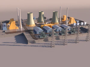 Power Plant for 3Dprint 3D Print Model