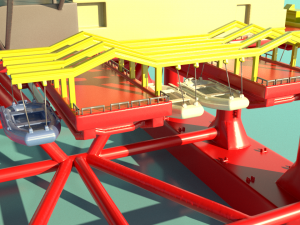Dolphin oil rig for 3Dprint 3D-Druckmodell