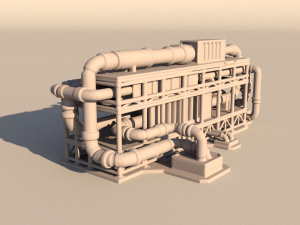 Dolphin oil rig for 3Dprint 3D-Druckmodell