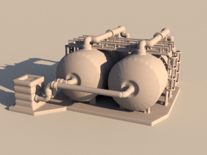 Dolphin oil rig for 3Dprint 3D-Druckmodell