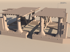 Dolphin oil rig for 3Dprint 3D-Druckmodell