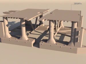 Dolphin oil rig for 3Dprint 3D Print Model