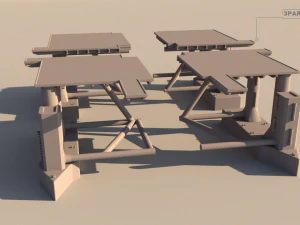 Dolphin oil rig for 3Dprint 3D Print Model
