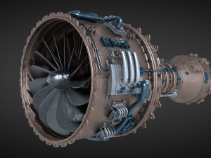 Jet engine 3D 모델