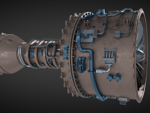 Jet engine Modello 3D