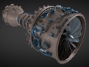Jet engine Modello 3D