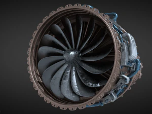제트 엔진 3D 모델
