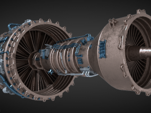 Jet engine Modello 3D