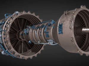 제트 엔진 3D 모델